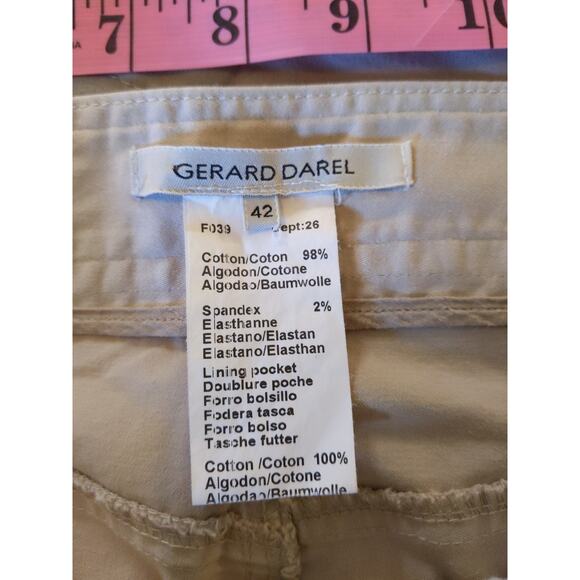 Gerard Darel Women's Fr Sz 42/US Sz 10 Straight Leg Khaki Pants - Picture 3 of 6